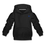 Kids‘ Premium Hoodie  WITH BLUE  LOGO - black