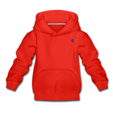 Kids‘ Premium Hoodie  WITH BLUE  LOGO - red