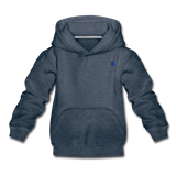 Kids‘ Premium Hoodie  WITH BLUE  LOGO - heather denim