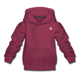 Kids‘ Premium Hoodie  WITH  WHITE LOGO - burgundy