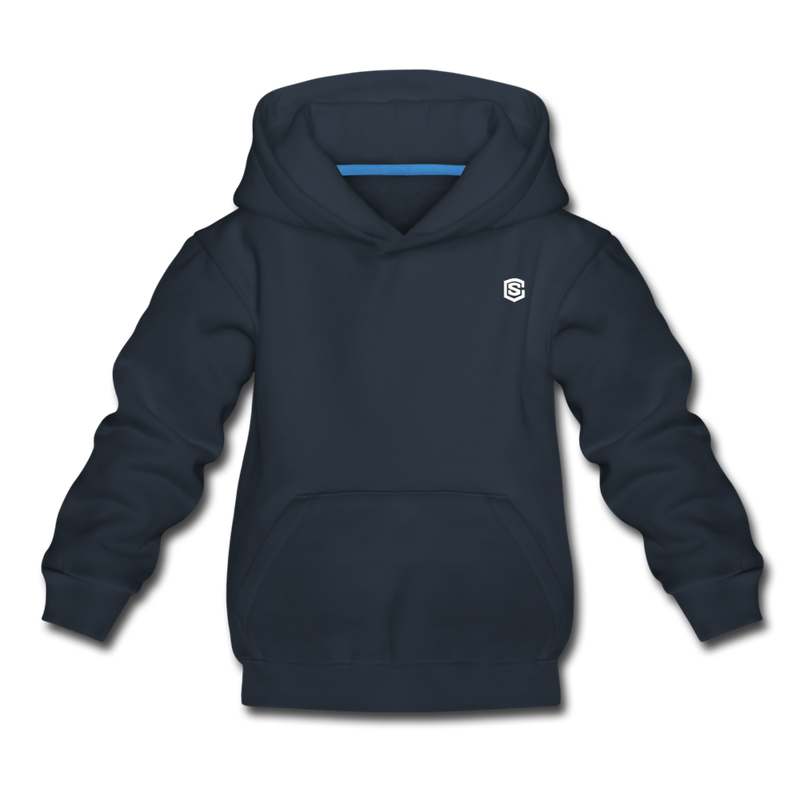 Kids‘ Premium Hoodie  WITH  WHITE LOGO - navy