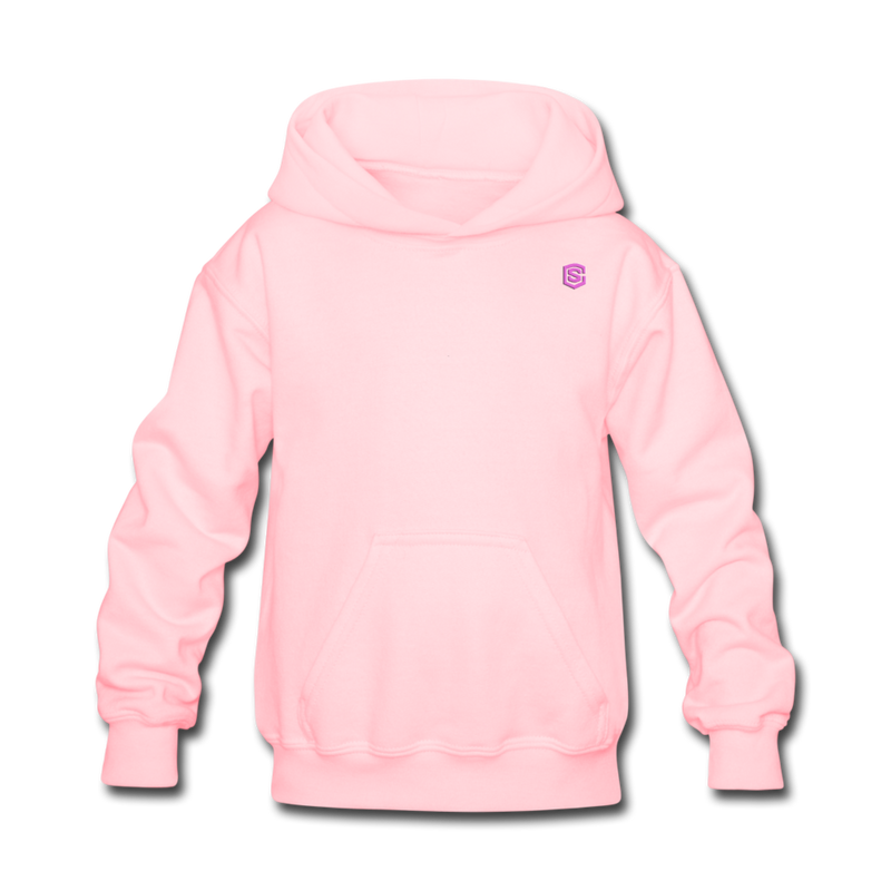 Kids' Hoodie  WITH PINK  LOGO - pink