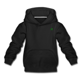 Kids‘ Premium Hoodie  WITH  GREEN LOGO - black