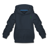 Kids‘ Premium Hoodie  WITH  GREEN LOGO - navy