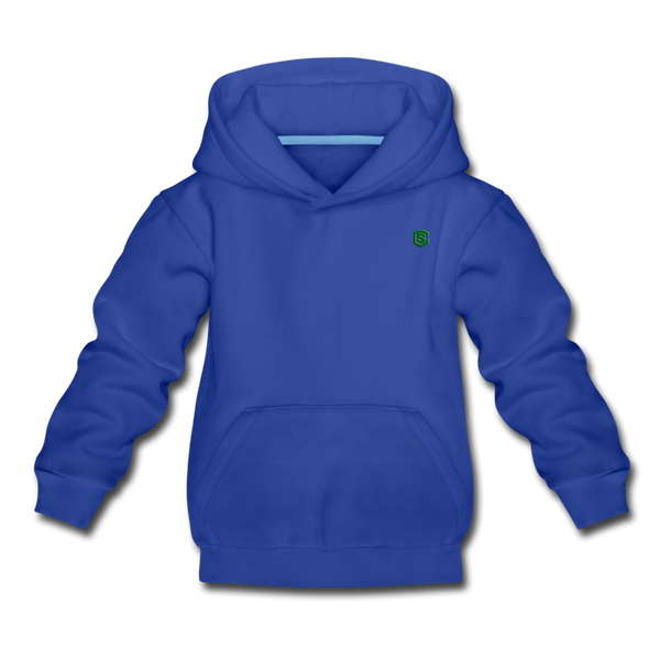 Kids‘ Premium Hoodie  WITH  GREEN LOGO - royal blue