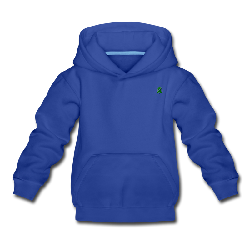 Kids‘ Premium Hoodie  WITH  GREEN LOGO - royal blue