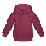 Kids‘ Premium Hoodie  WITH BLACK  LOGO - burgundy