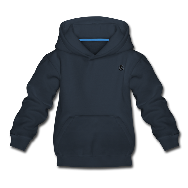 Kids‘ Premium Hoodie  WITH BLACK  LOGO - navy