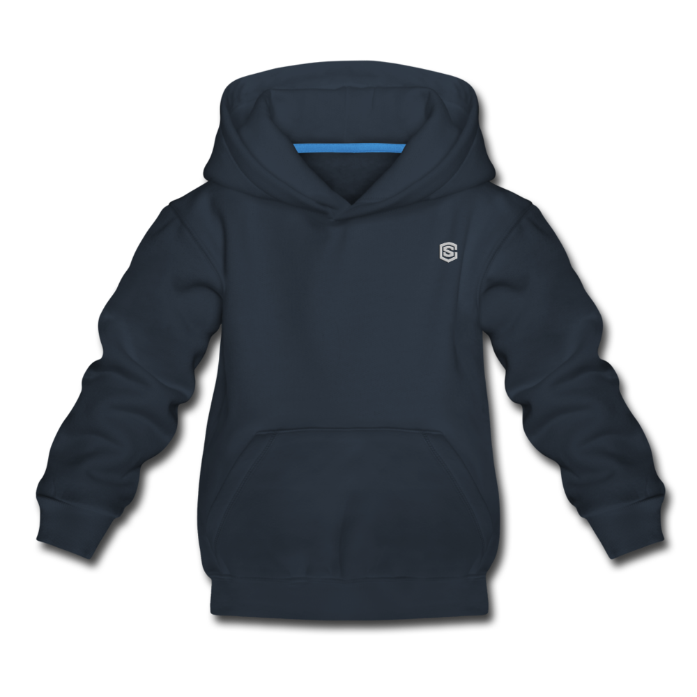 Kids‘ Premium Hoodie  WITH SILIVER  LOGO - navy