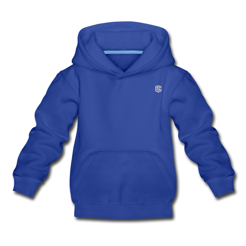 Kids‘ Premium Hoodie  WITH SILIVER  LOGO - royal blue