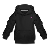 Kids‘ Premium Hoodie  WITH PINK  LOGO - black