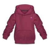 Kids‘ Premium Hoodie  WITH PINK  LOGO - burgundy