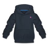 Kids‘ Premium Hoodie  WITH PINK  LOGO - navy