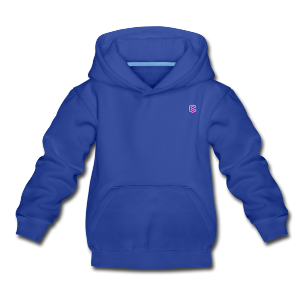 Kids‘ Premium Hoodie  WITH PINK  LOGO - royal blue