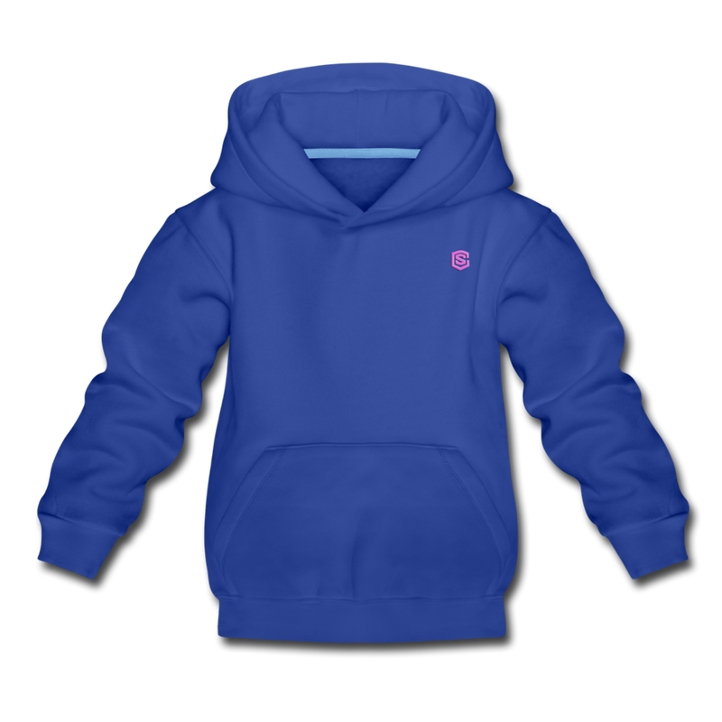 Kids‘ Premium Hoodie  WITH PINK  LOGO - royal blue