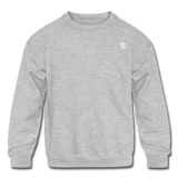 Kids' Crewneck Sweatshirt  WITH WHITE  LOGO - heather gray