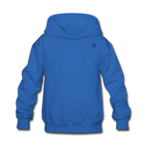 Kids' Hoodie  WITH BLUE  LOGO - royal blue