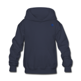 Kids' Hoodie  WITH BLUE  LOGO - navy