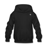 Kids' Hoodie  WITH  SILIVER LOGO - black