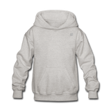 Kids' Hoodie  WITH  SILIVER LOGO - heather gray