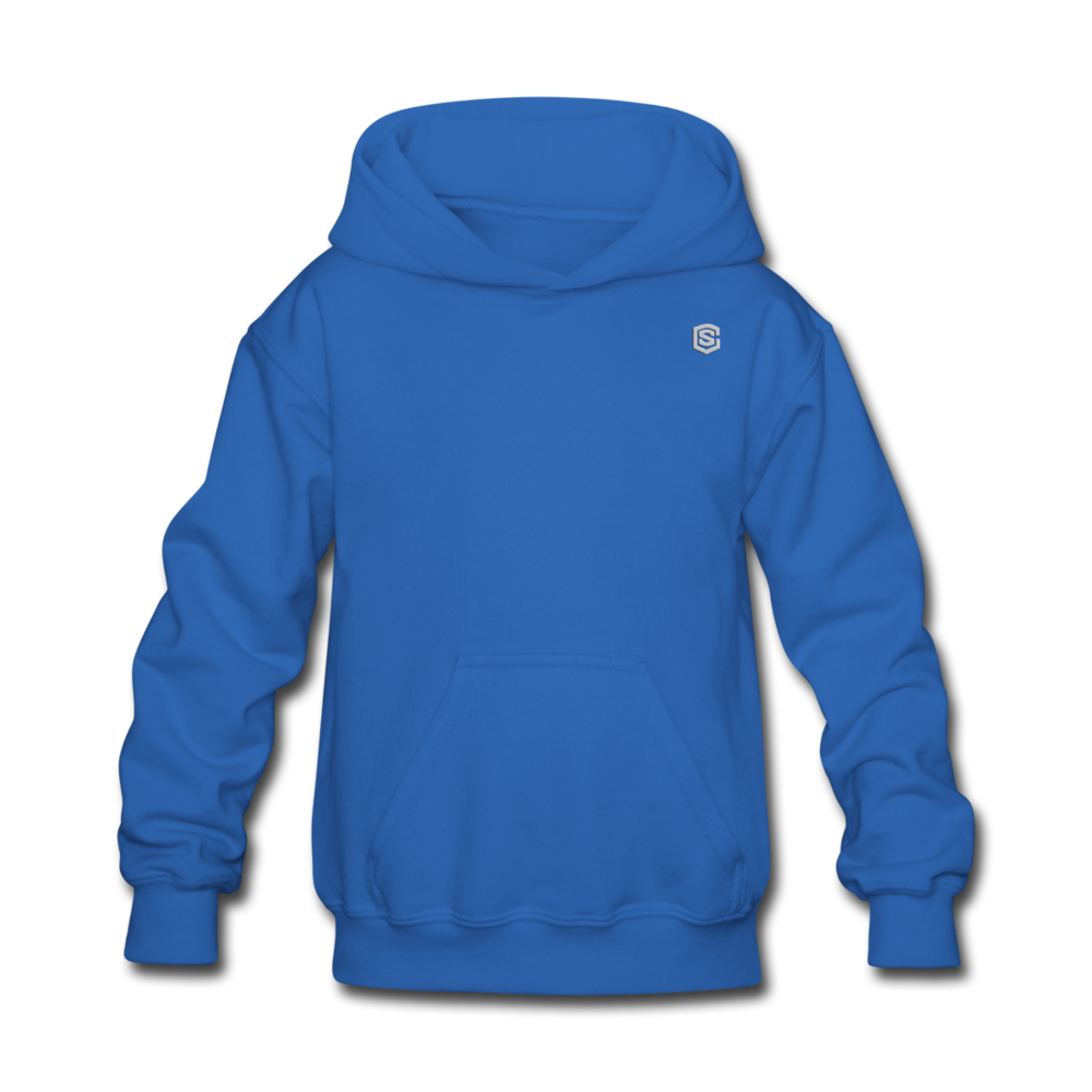 Kids' Hoodie  WITH  SILIVER LOGO - royal blue
