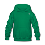 Kids' Hoodie  WITH  SILIVER LOGO - kelly green