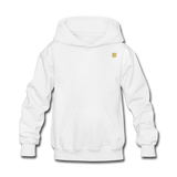 Kids' Hoodie  WITH GOLD  LOGO - white