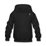 Kids' Hoodie  WITH GOLD  LOGO - black