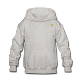 Kids' Hoodie  WITH GOLD  LOGO - heather gray