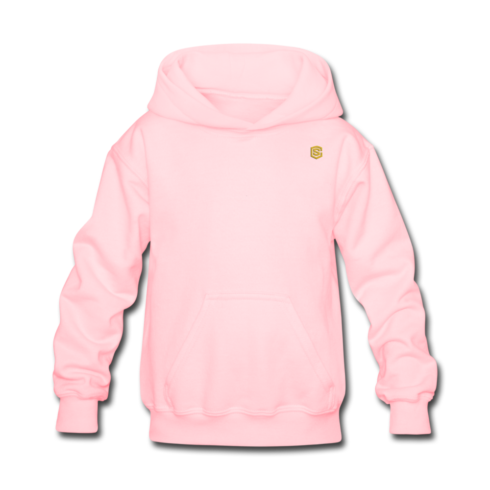Kids' Hoodie  WITH GOLD  LOGO - pink