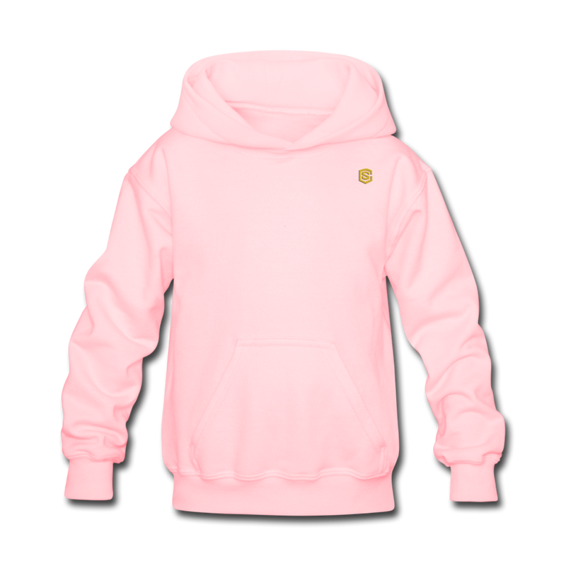 Kids' Hoodie  WITH GOLD  LOGO - pink