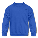 Kids' Crewneck Sweatshirt  WITH BLUE  LOGO - royal blue