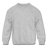 Kids' Crewneck Sweatshirt  WITH SILIVER  LOGO - heather gray