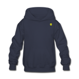 Kids' Hoodie  WITH  YELLOW LOGO - navy