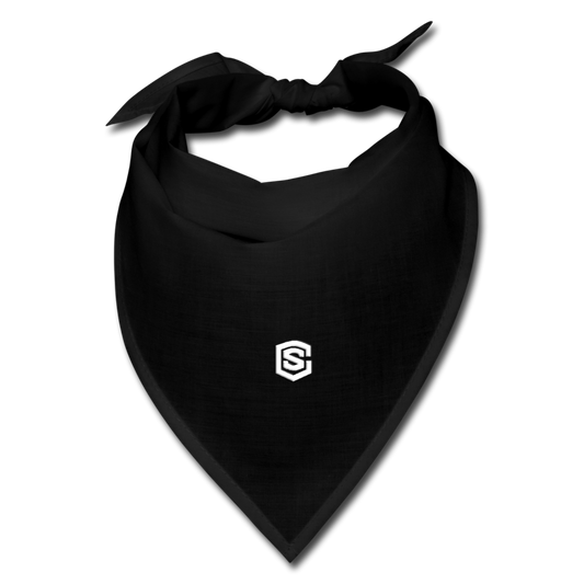 Bandana WITH  WHITE LOGO - black