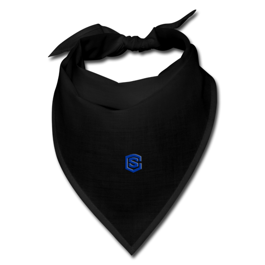 Bandana WITH BLUE  LOGO - black