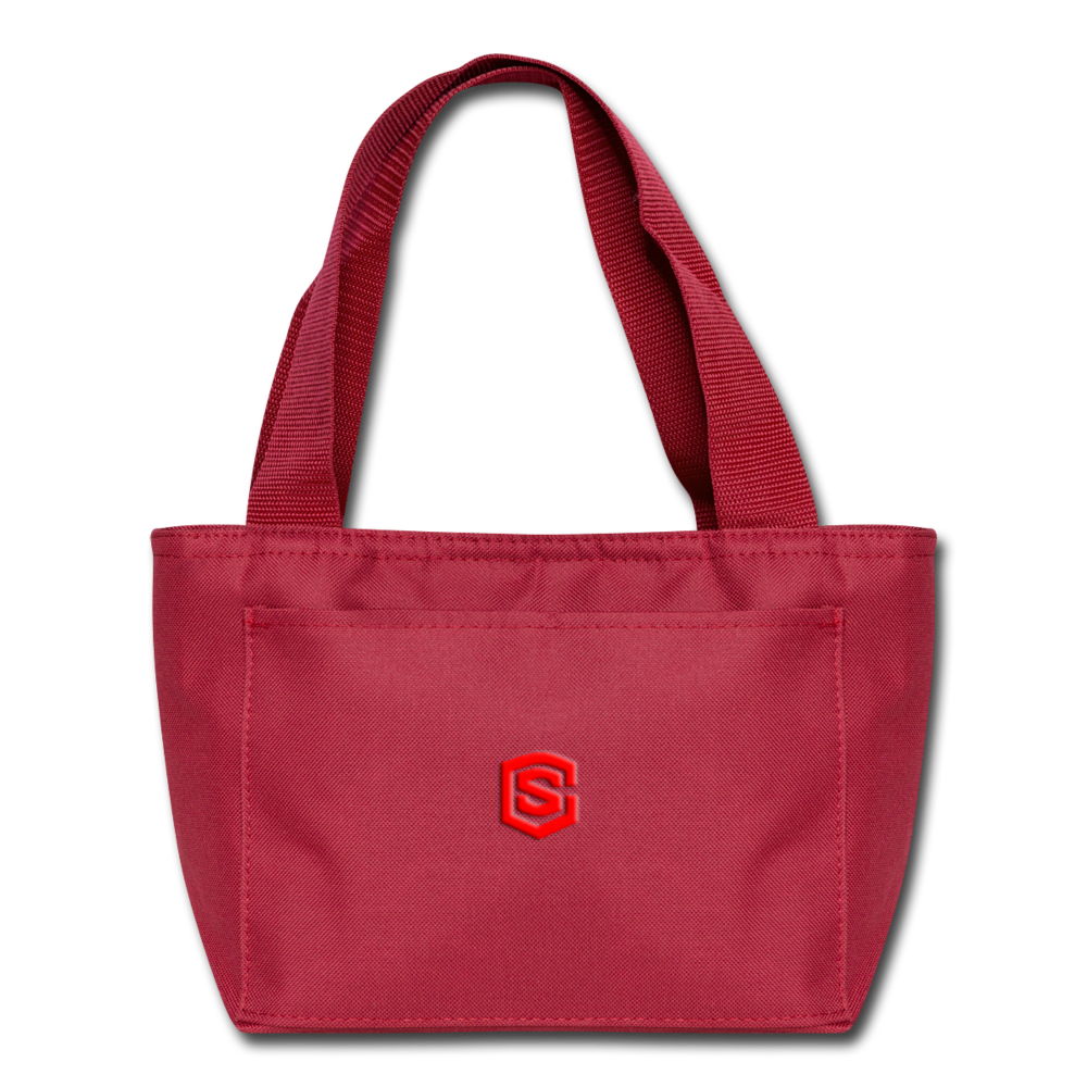 Lunch Bag WITH  RED  LOGO - red