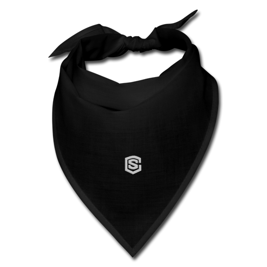 Bandana WITH  SILVER LOGO - black