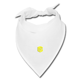Bandana WITH YELLOW  LOGO - white