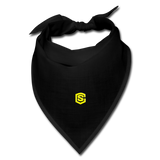 Bandana WITH YELLOW  LOGO - black