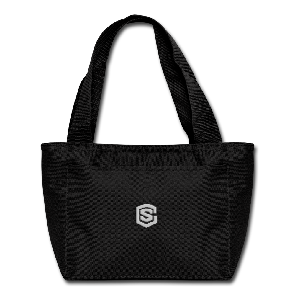 Lunch Bag WITH SILIVER  LOGO - black