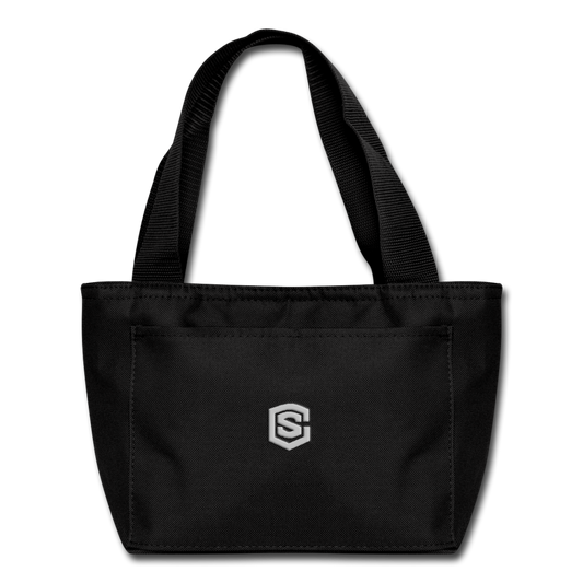 Lunch Bag WITH SILIVER  LOGO - black