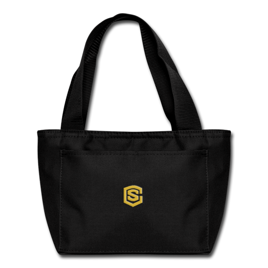 Lunch Bag WITH GOLD  LOGO - black