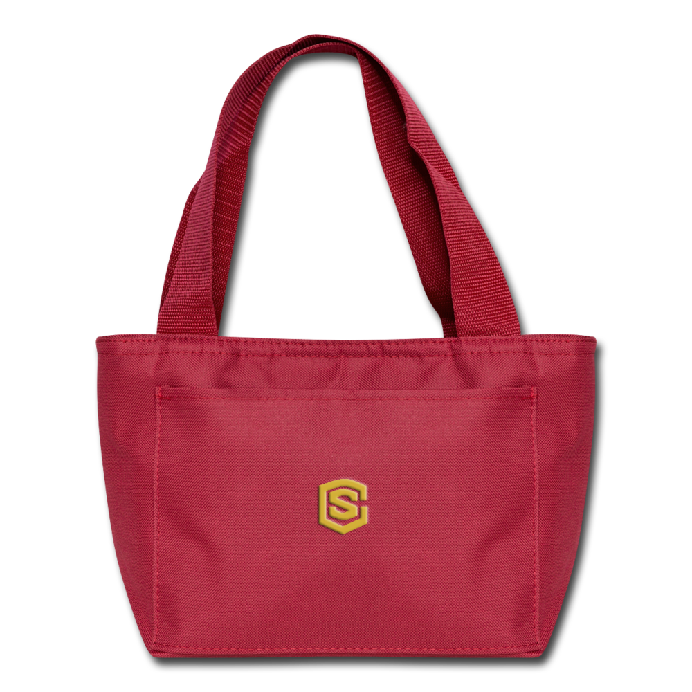 Lunch Bag WITH GOLD  LOGO - red