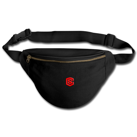Fanny Pack | Comfort Colors 344 WITH RED  LOGO - black