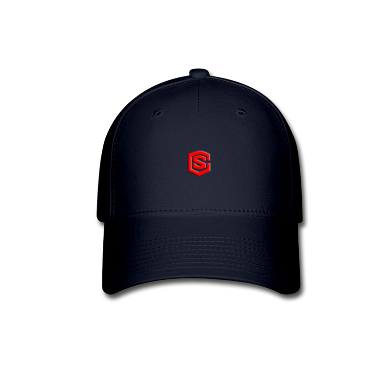 Baseball Cap WITH  RED LOGO - navy