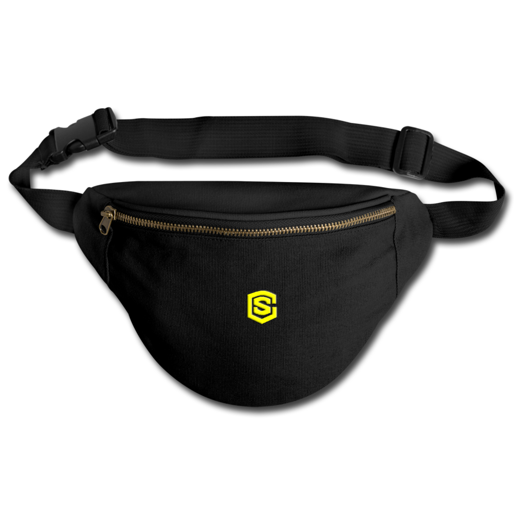 Fanny Pack | Comfort Colors 344 WITH YELLOW  LOGO - black
