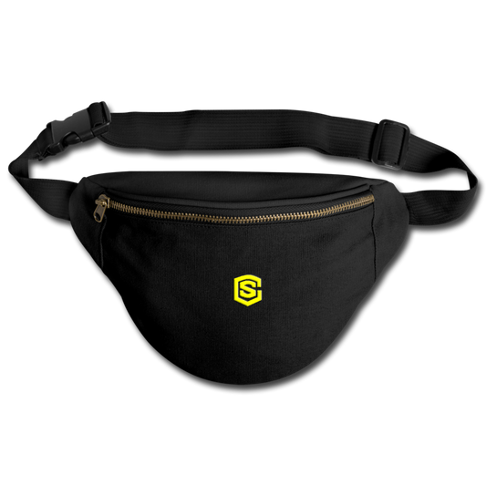 Fanny Pack | Comfort Colors 344 WITH YELLOW  LOGO - black
