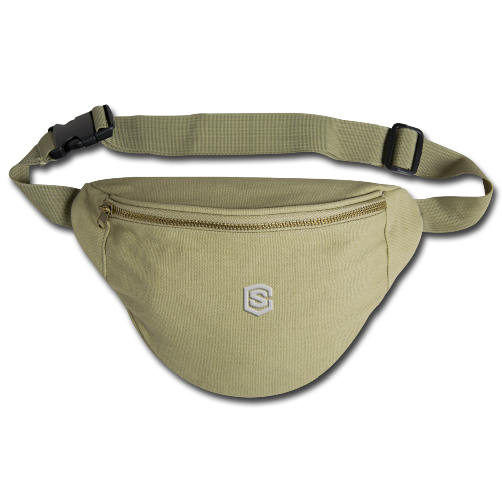 Fanny Pack | Comfort Colors 344 WITH  SILIVER LOGO - khaki