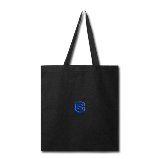 Tote Bag WITH BLUE  LOGO - black